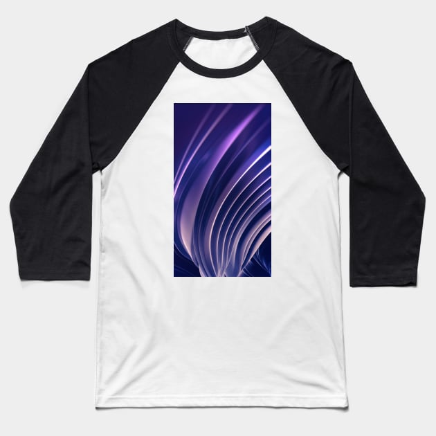 Abstract Dark Violet Wallpaper Baseball T-Shirt by cinema4design